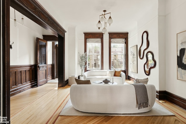 10 Polhemus Place, New York City, NY 11215 - bedroom with a chandelier and light hardwood / wood-style floors