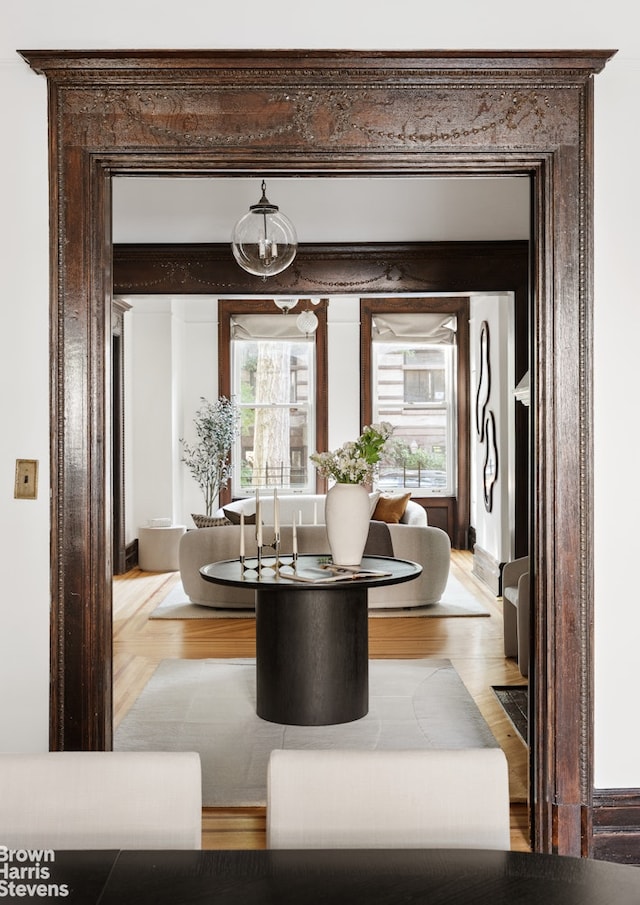 10 Polhemus Place, New York City, NY 11215 - sitting room with a fireplace and light hardwood / wood-style flooring
