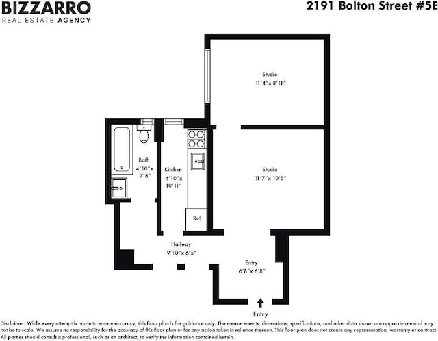 2191 Bolton St Unit 5E, New York City, NY 10462 - plan