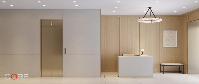 bathroom featuring walk in shower, vanity, tile patterned floors, and toilet