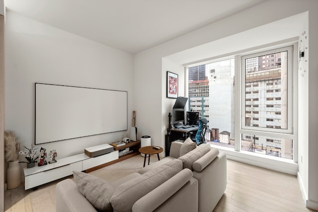 interior space featuring light hardwood / wood-style floors