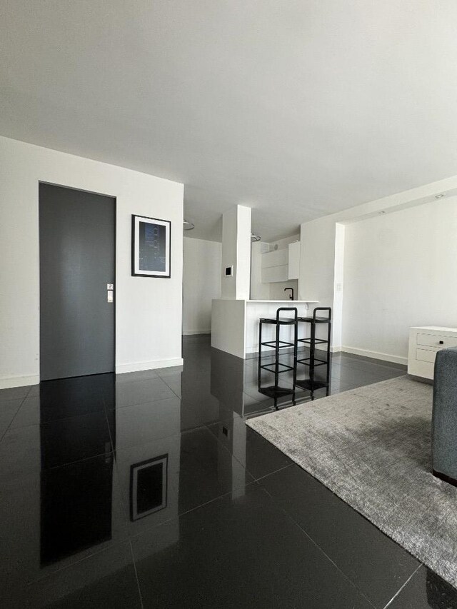 interior space with white cabinets