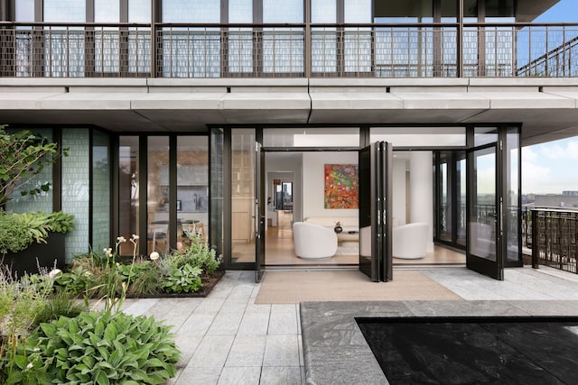 100 Vandam St Unit 20-A, New York City, NY 10013 - property entrance with a balcony