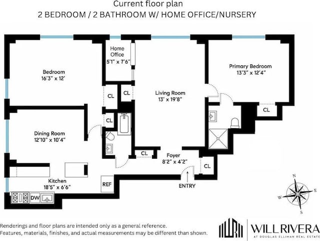 7 W 96th St Unit 2Ef, New York City NY, 10025, 2 bedrooms, 2 baths condo for sale