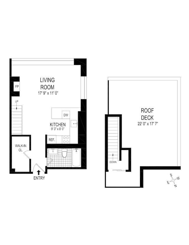 529 W 42nd St Unit 9S, New York City, NY 10036 - plan
