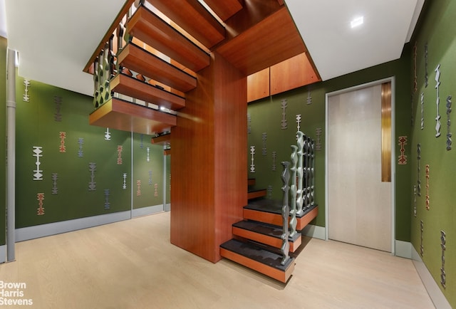 465 W End Ave Unit 9/10C, New York City, NY 10024 - stairs with wood finished floors