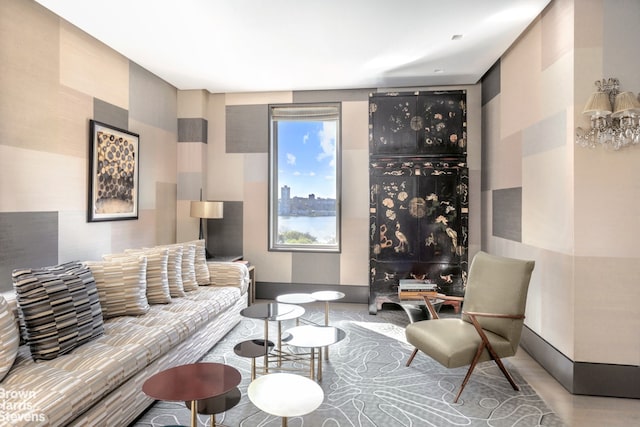 465 W End Ave Unit 9/10C, New York City, NY 10024 - living room with baseboards and wood finished floors
