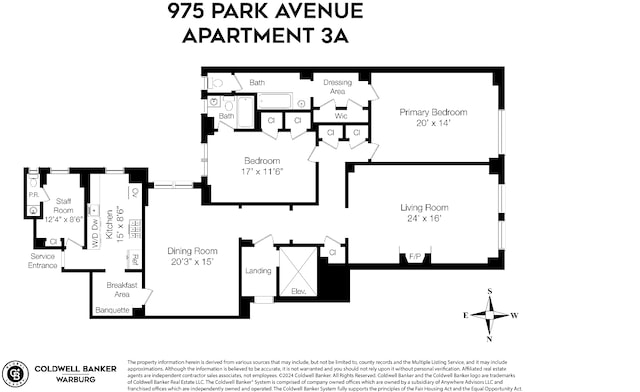 975 Park Ave Unit 3A, New York City NY, 10028, 2 bedrooms, 3 baths condo for sale