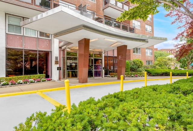 7020 108th St Unit 7E/F, New York City, NY 11375 - property entrance featuring brick siding