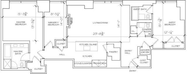 243 W 60th St Unit 3A, New York City, NY 10023 - floor plan / room layout
