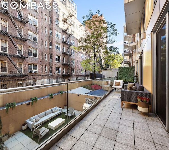 balcony with outdoor lounge area