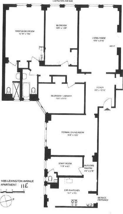 1435 Lexington Ave Unit 11E, New York City, NY 10128 - home floor plan