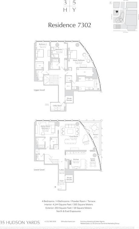 35 Hudson Yards Unit 7302, New York City, NY 10001 - home floor plan