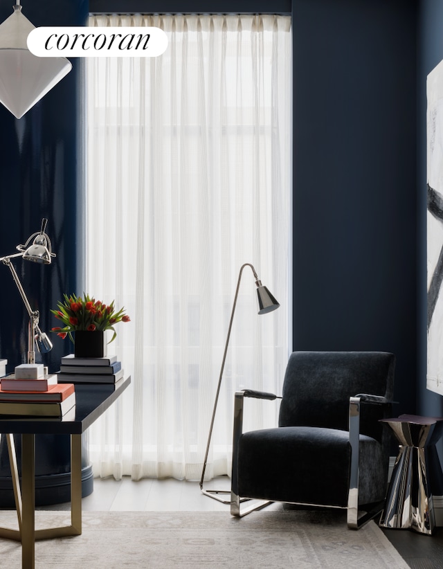 35 Hudson Yards Unit 7302, New York City, NY 10001 - living area featuring tile patterned floors