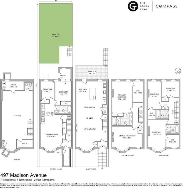 497 Madison St Unit 2Fam, New York City NY, 11221, 7 bedrooms, 5 baths townhouse for sale