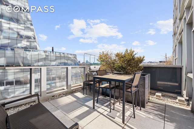 100 11th Ave Unit 7D, New York City, NY 10011 - view of patio / terrace with outdoor dining area and area for grilling