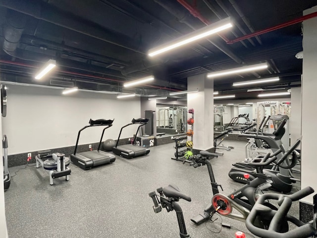 view of exercise room