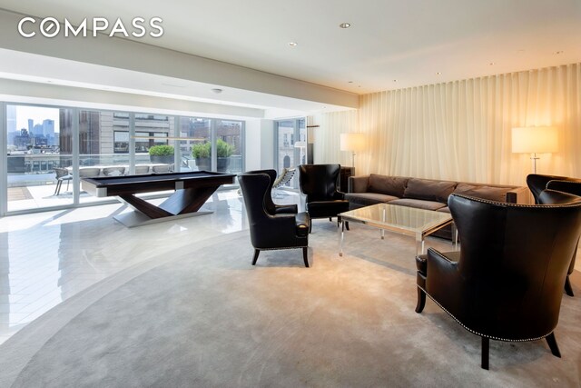living area with a wealth of natural light