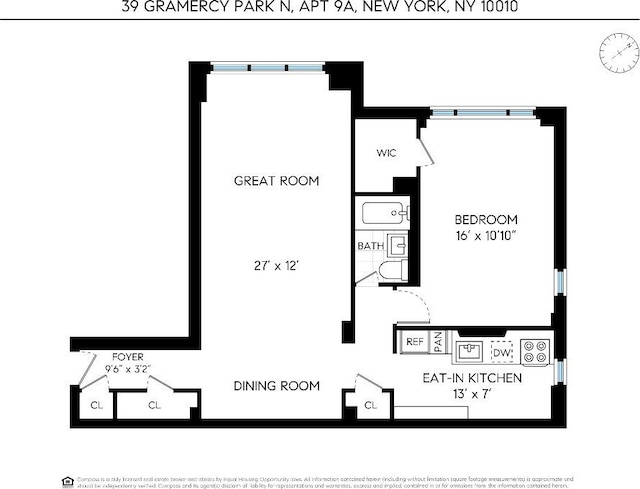 39 Gramercy Park N Unit 9A, New York City NY, 10010, 1 bedrooms, 1 bath condo for sale