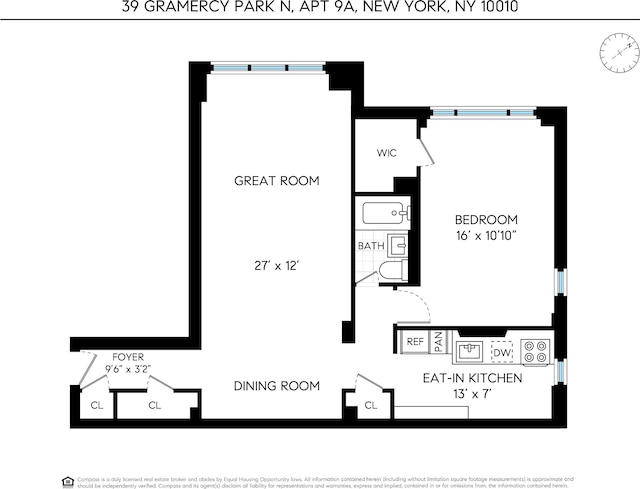 39 Gramercy Park N Unit 9A, New York City, NY 10010 - property floor plan