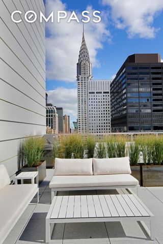325 Lexington Ave Unit 10D, New York City, NY 10016 - view of patio with outdoor lounge area and a city view