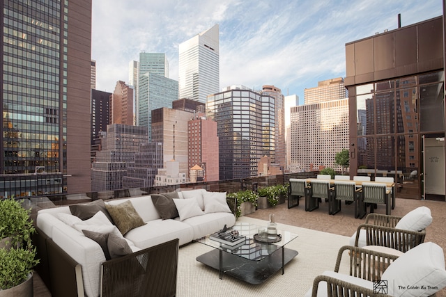 view of patio / terrace with outdoor lounge area