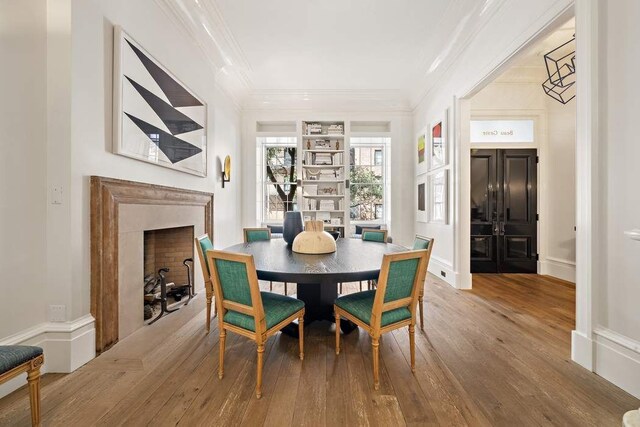 carpeted bedroom featuring crown molding, wooden ceiling, and a chandelier