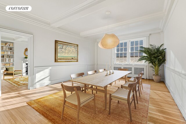 131 E 66th St Unit 8/9C, New York City, NY 10065 - home office with hardwood / wood-style floors and radiator heating unit