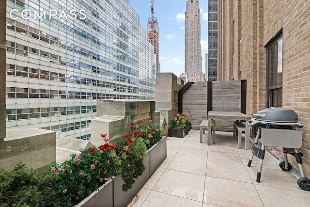 view of patio / terrace featuring area for grilling