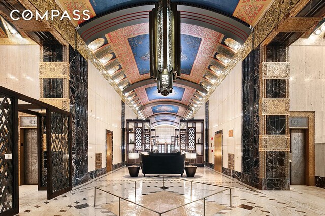 100 Barclay St Unit 11C, New York City, NY 10007 - lobby with lofted ceiling