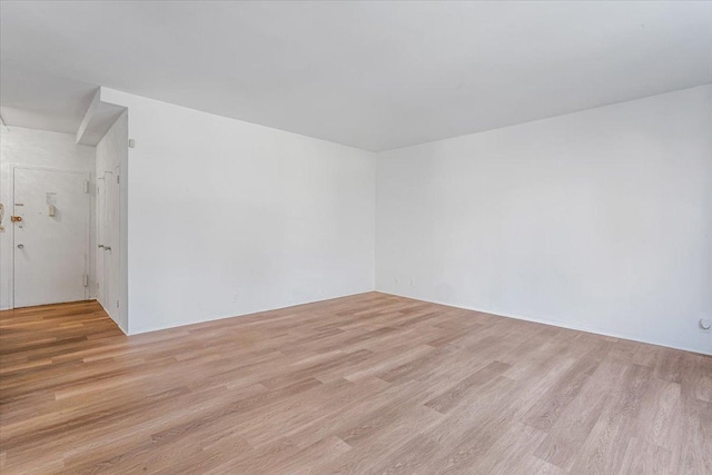 501 W 123rd St Unit 3A, New York City, NY 10027 - spare room featuring light wood-type flooring