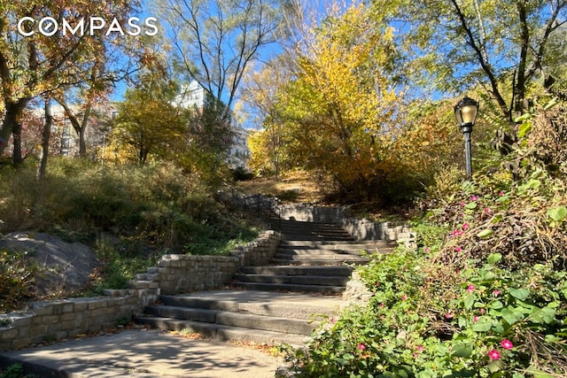 surrounding community with stairway