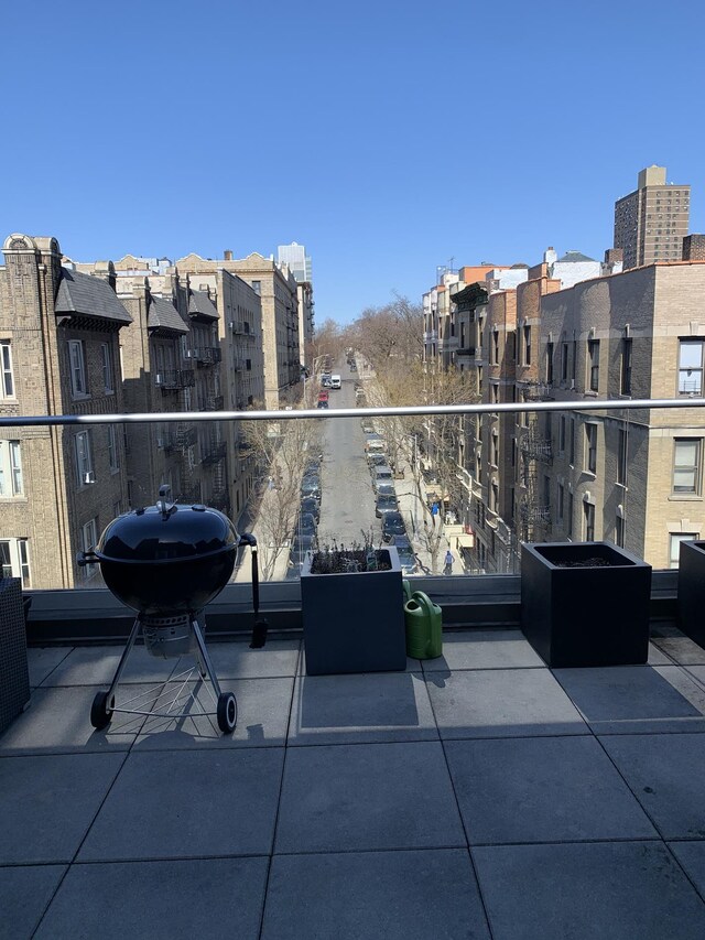 balcony with grilling area