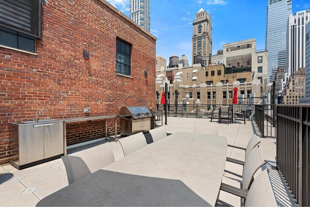 220 Madison Ave Unit 15N, New York City, NY 10016 - view of patio featuring a city view