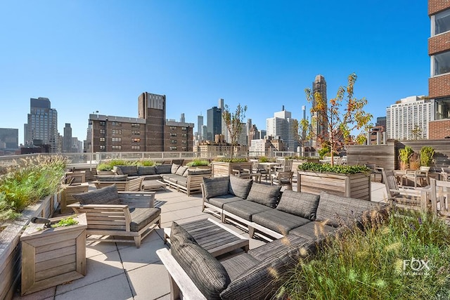 view of patio / terrace featuring outdoor lounge area