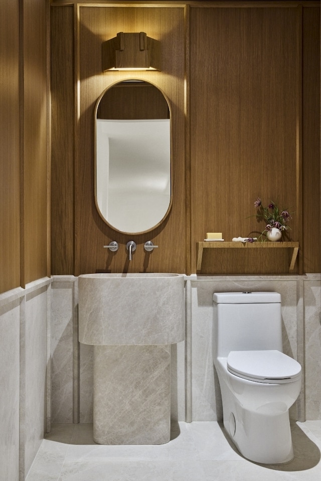 323 Bergen St Unit 317E, New York City, NY 11217 - bathroom featuring toilet and tile patterned flooring