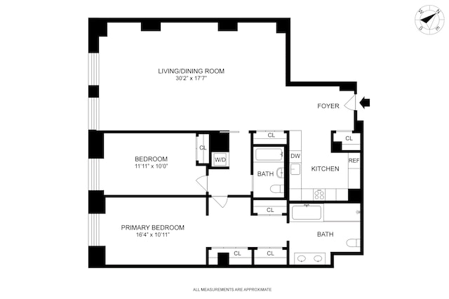 88 Lexington Ave Unit 507, New York City, NY 10016 - view of floor plan / room layout
