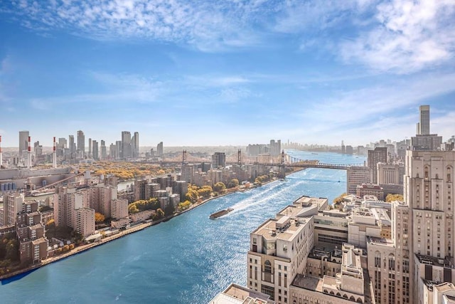 water view featuring a view of city