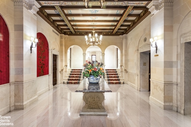 community lobby featuring stairs