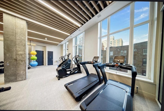 view of exercise room