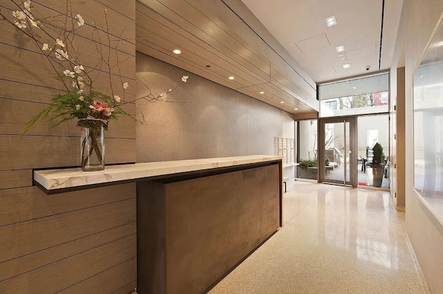 reception area featuring french doors