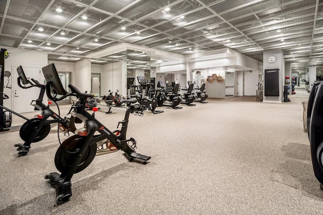 view of exercise room