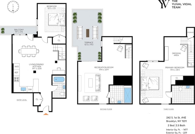 242 S 1st St Unit 4E, New York City, NY 11211 - home floor plan