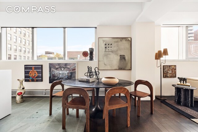 dining room featuring hardwood / wood-style flooring