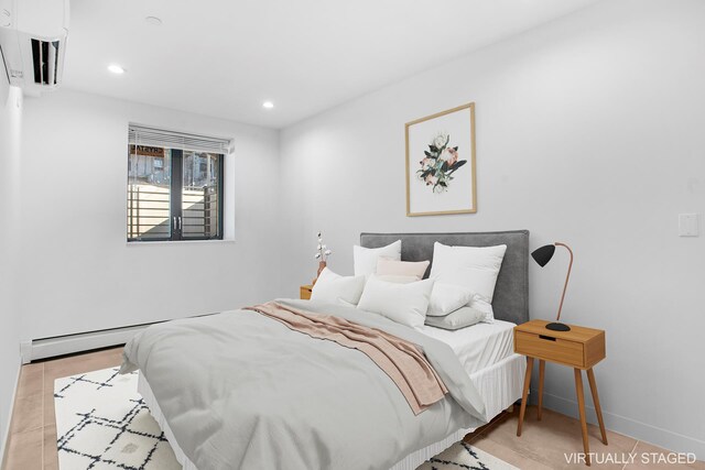 1433 E 52nd St Unit 1A, New York City, NY 11234 - bedroom featuring baseboards and recessed lighting