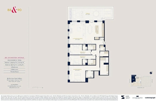 88 Lexington Ave Unit 1506, New York City, NY 10016 - floor plan