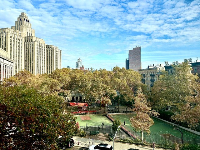 surrounding community featuring a city view