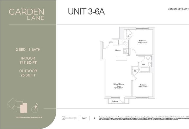 116-17 Grosvenor Ln Unit 4-A, New York City, NY 11418 - view of floor plan / room layout