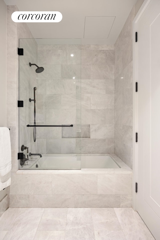 full bathroom featuring tiled shower / bath combo