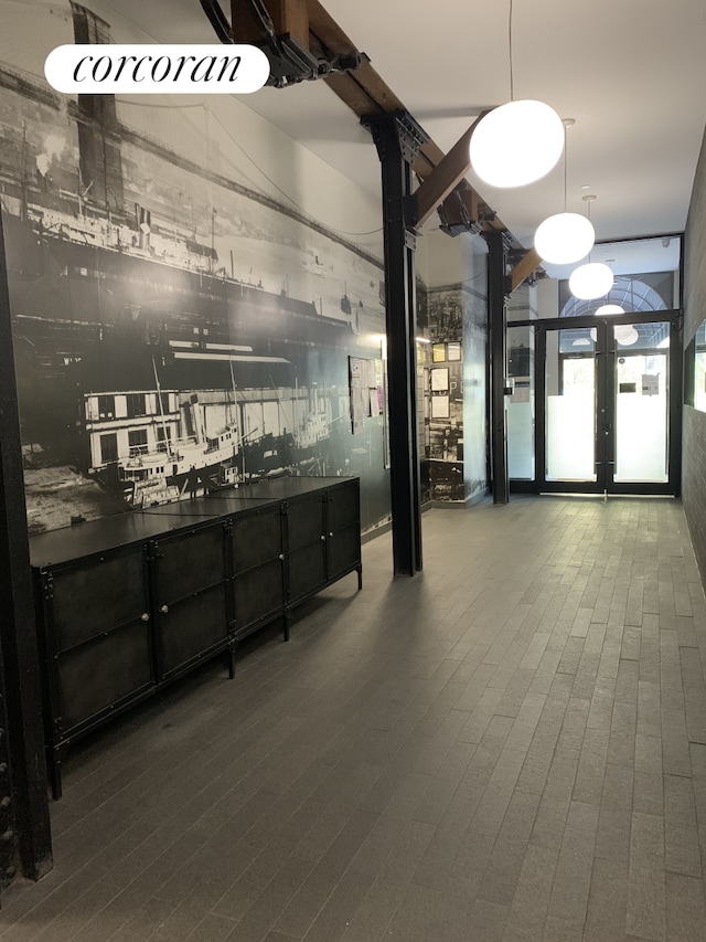 interior space with french doors